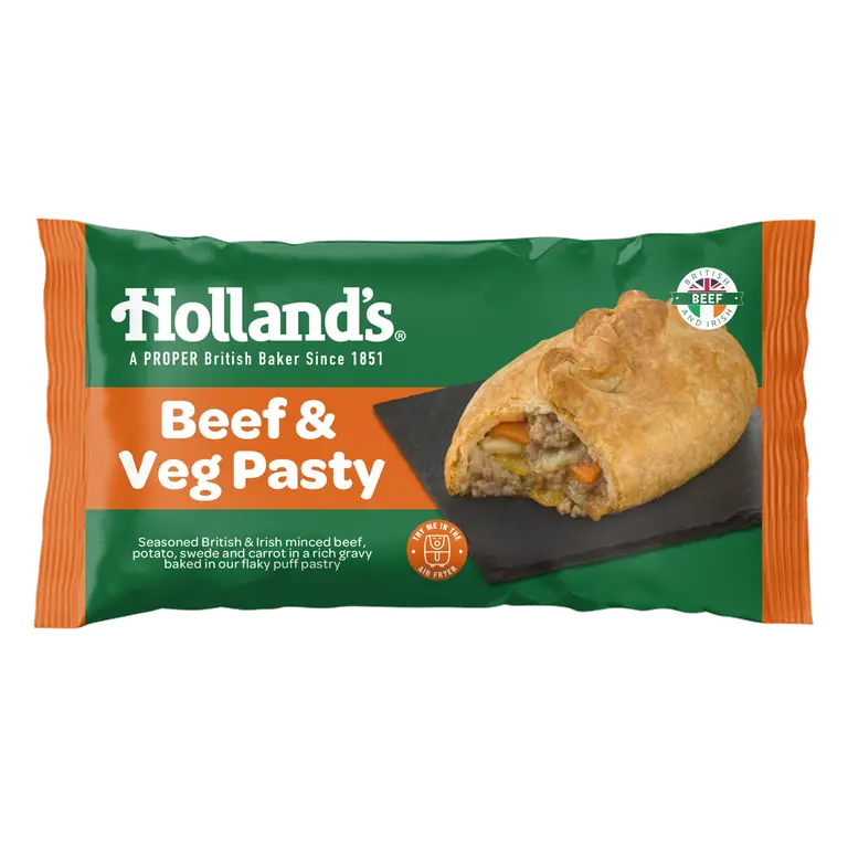 Holland's Beef & Veg Pasty