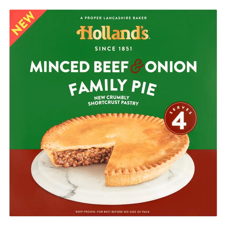 Holland's Minced Beef & Onion Family Pie