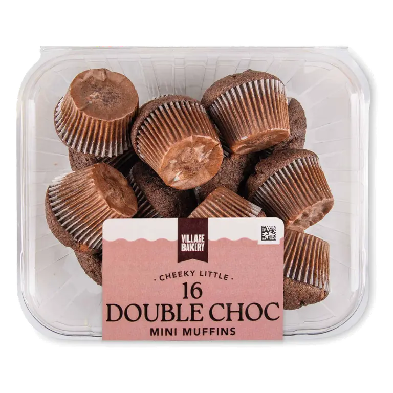 Mini Double Chocolate Muffins