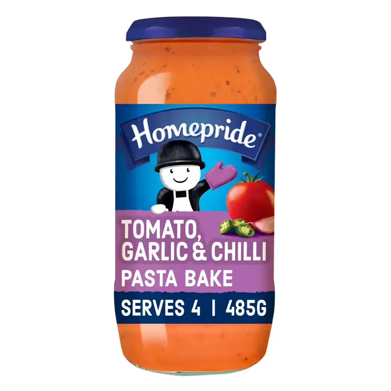 Homepride Pasta Bake Sauce Tomato, Garlic & Chilli