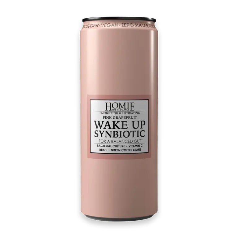 Kolsyrad dryck Wake Up Synbiotic Pink grapefruit