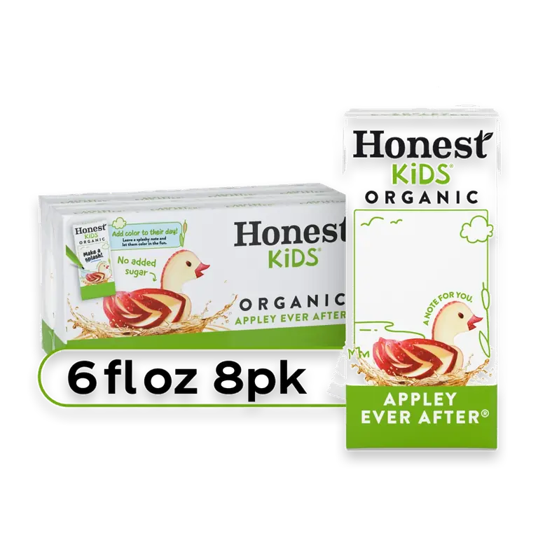 Appley Ever After Organic Juice Drink Cartons