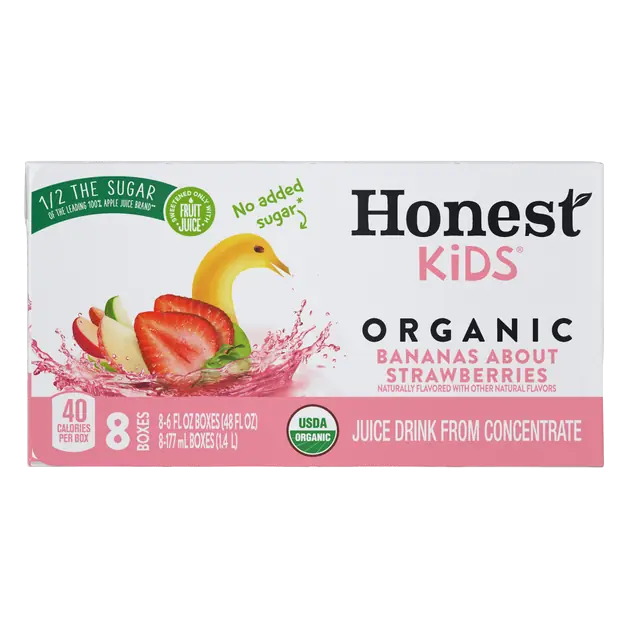 Organic Bananas About Strawberries Juice Drink Boxes - 8 pk