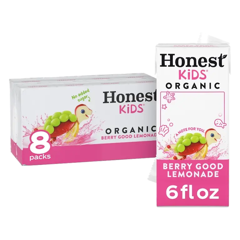 Honest Kids Organic Berry Lemonade Juice Drink, 8pk/6 fl oz Boxes