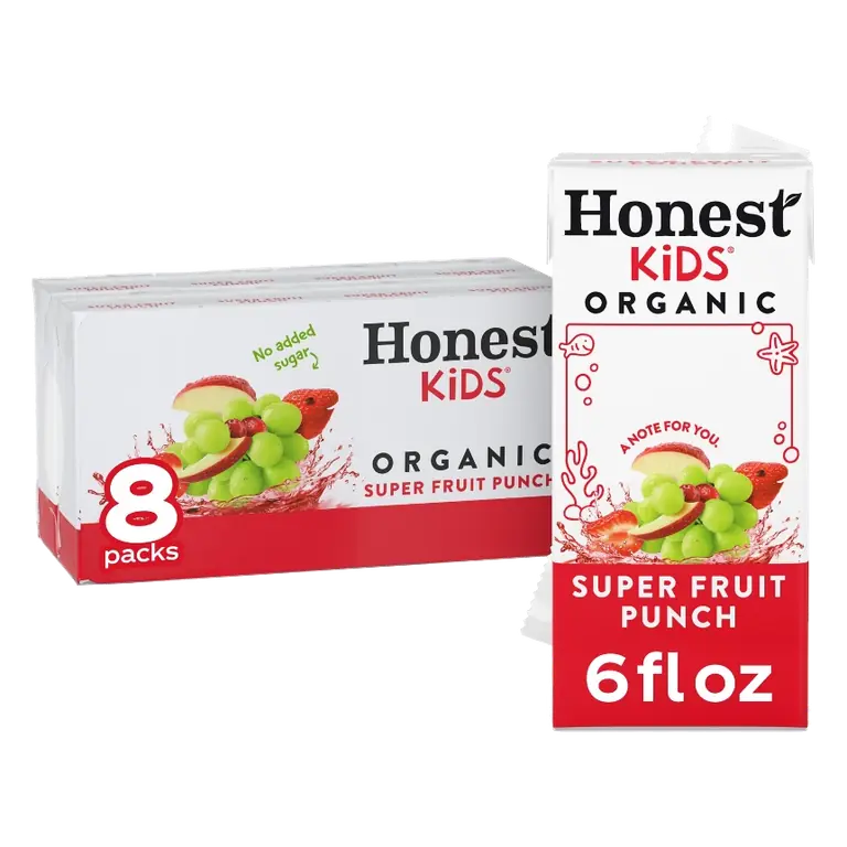 Honest Kids Organic Fruit Punch Juice Drink, 8pk/6 fl oz Boxes
