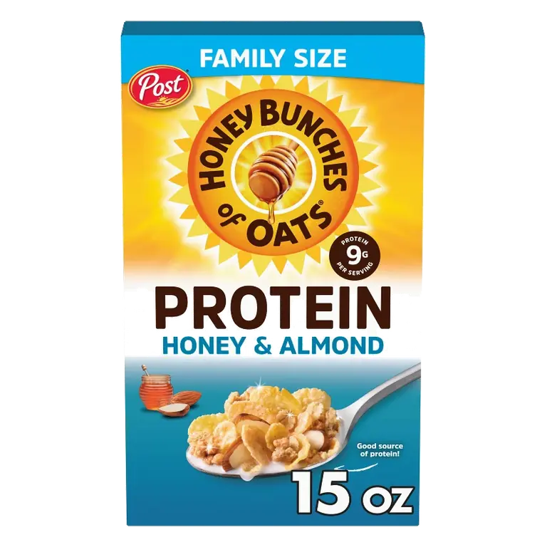 Honey Bunches of Oats Protein Breakfast Cereal, 15oz