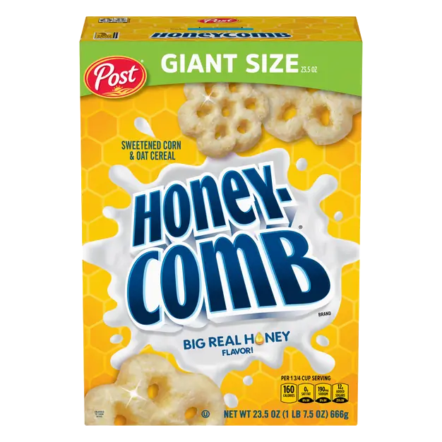 Post Honey-Comb Sweetened Corn & Oat Cereal Giant Size