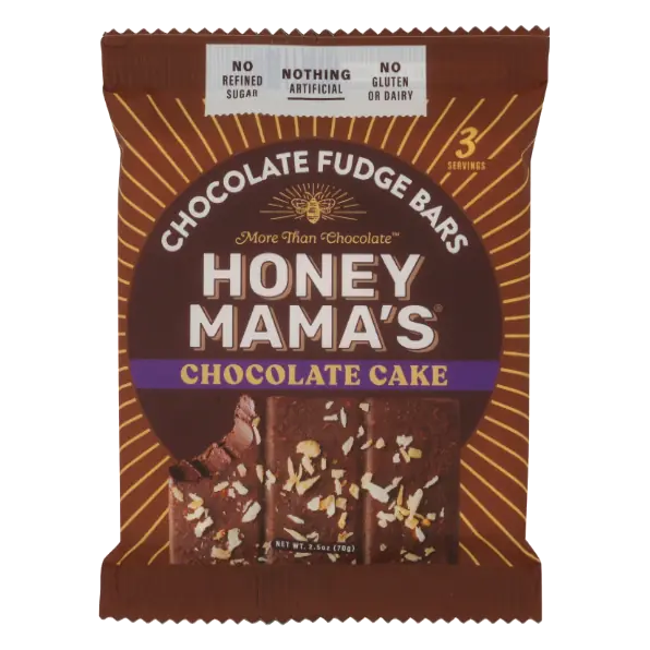 Chocolate Cake Dark Cocoa, Raw Honey, Toasted Pecans and Coconut Cocoa Truffle Bar