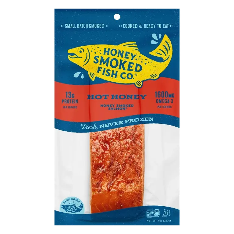 Honey Smoked Fish Co. Hot Honey Filet, 8oz: Wild Caught