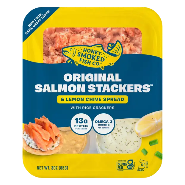 Original Honey Smoked Salmon Stackers