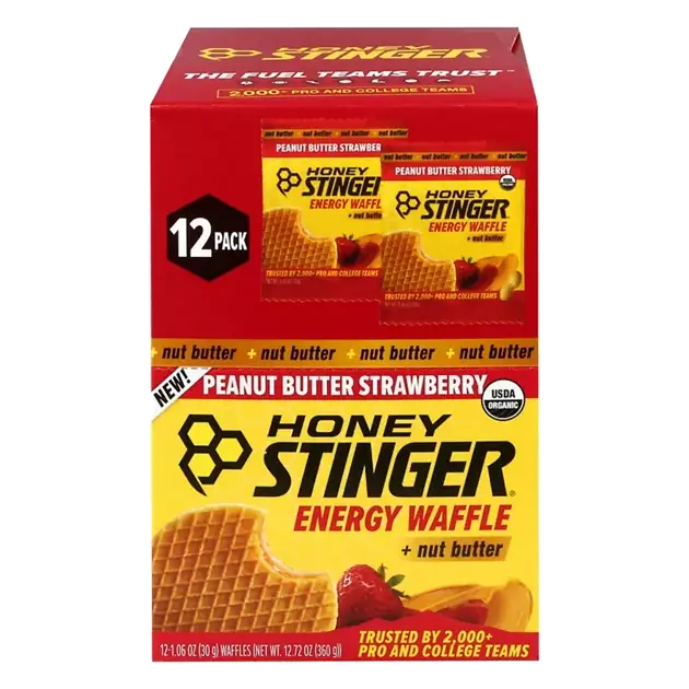 Peanut Butter Strawberry Energy Waffle + Nut Butter