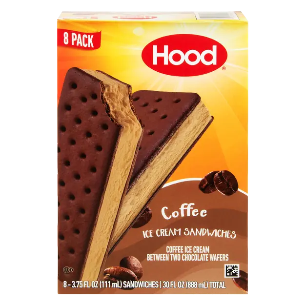 Coffee Ice Cream Sandwiches - 8 ct