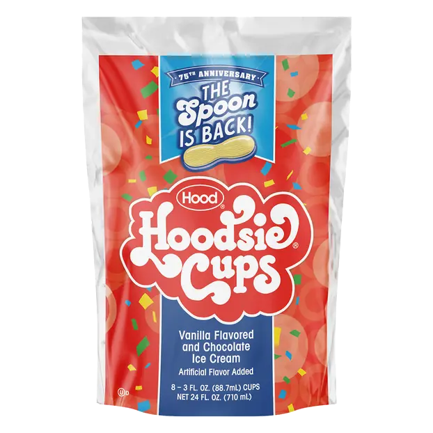 Hoodsie Vanilla & Chocolate Ice Cream Cups - 8 ct