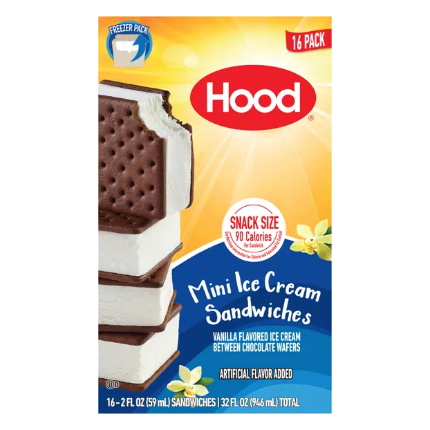 Mini Vanilla Ice Cream Sandwiches - 16 ct