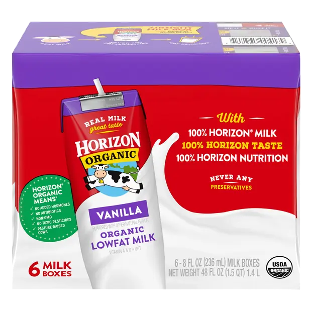 Low Fat Vanilla Milk - 6 pk Shelf Stable