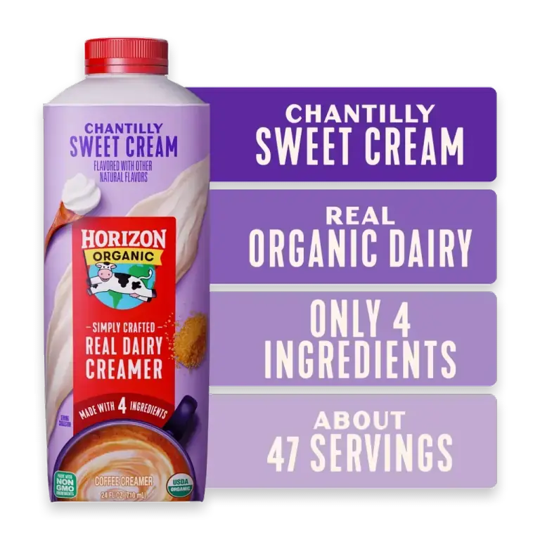Real Dairy Chantilly Sweet Cream Coffee Creamer Carton