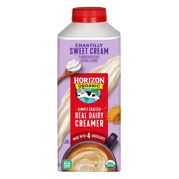 Real Dairy Chantilly Sweet Cream Flavored Coffee Creamer