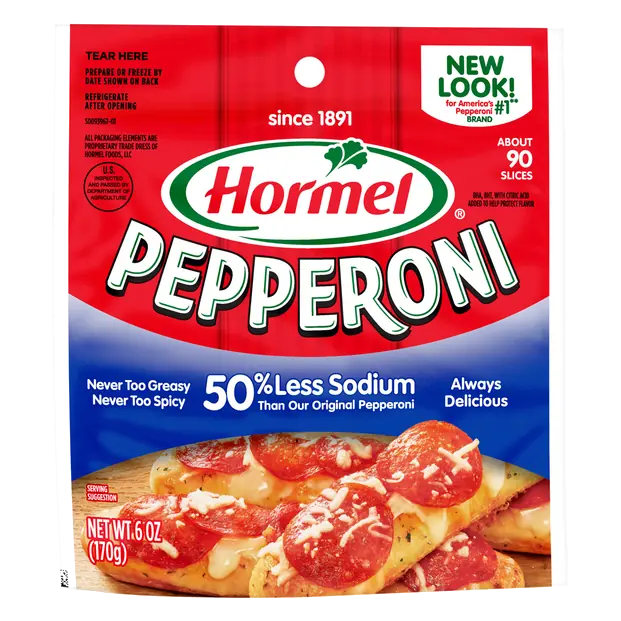 50% Less Sodium Pepperoni Slices