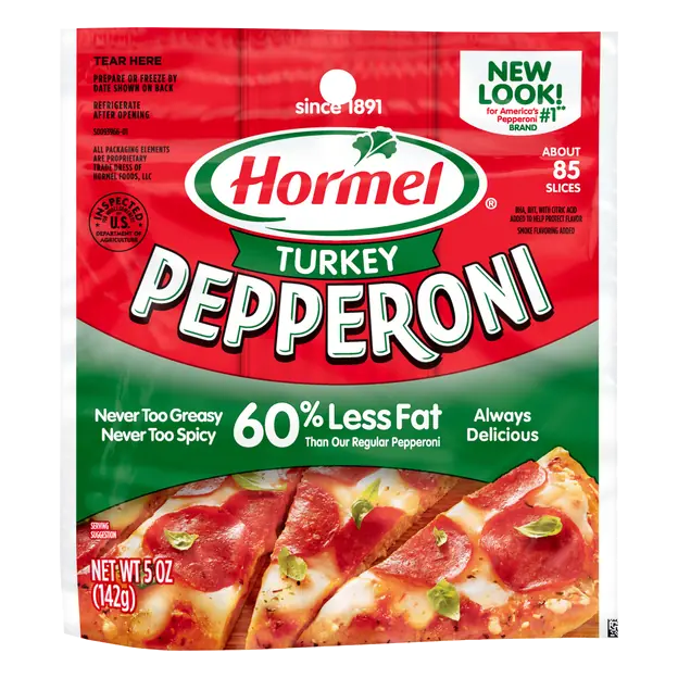 60% Less Fat Turkey Pepperoni Slices