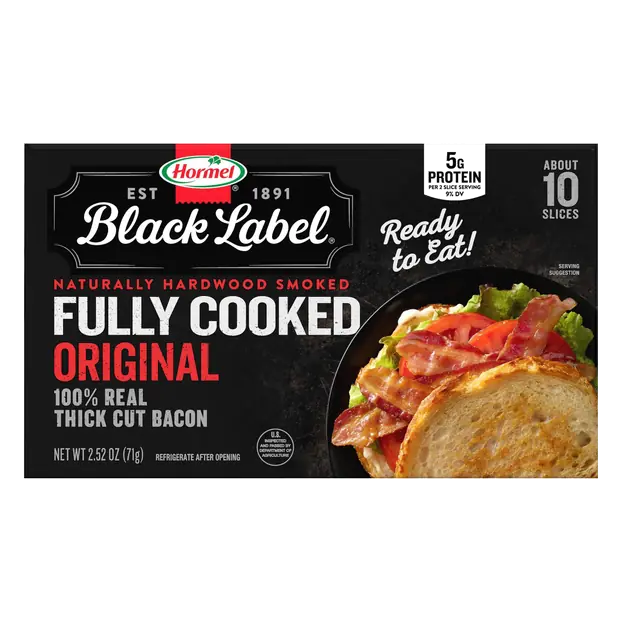 Black Label Fully Cooked Original Bacon Slices