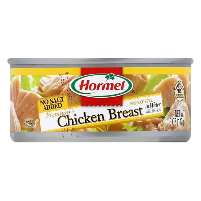 Chicken Breast, in Water, No Salt Added/98% Fat Free