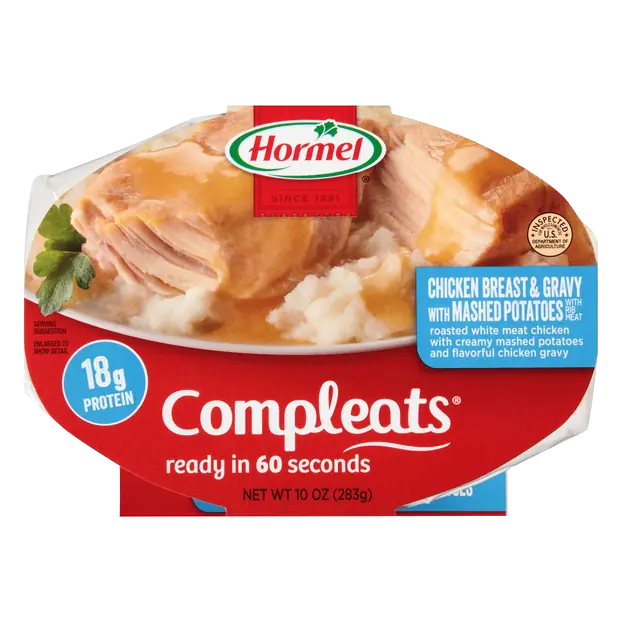 Compleats Chicken Breast & Gravy w/Mashed Potatoes Microwavable