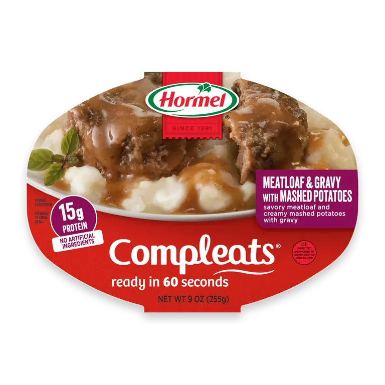 Compleats Meatloaf & Gravy with Mashed Potatoes Microwave Meal