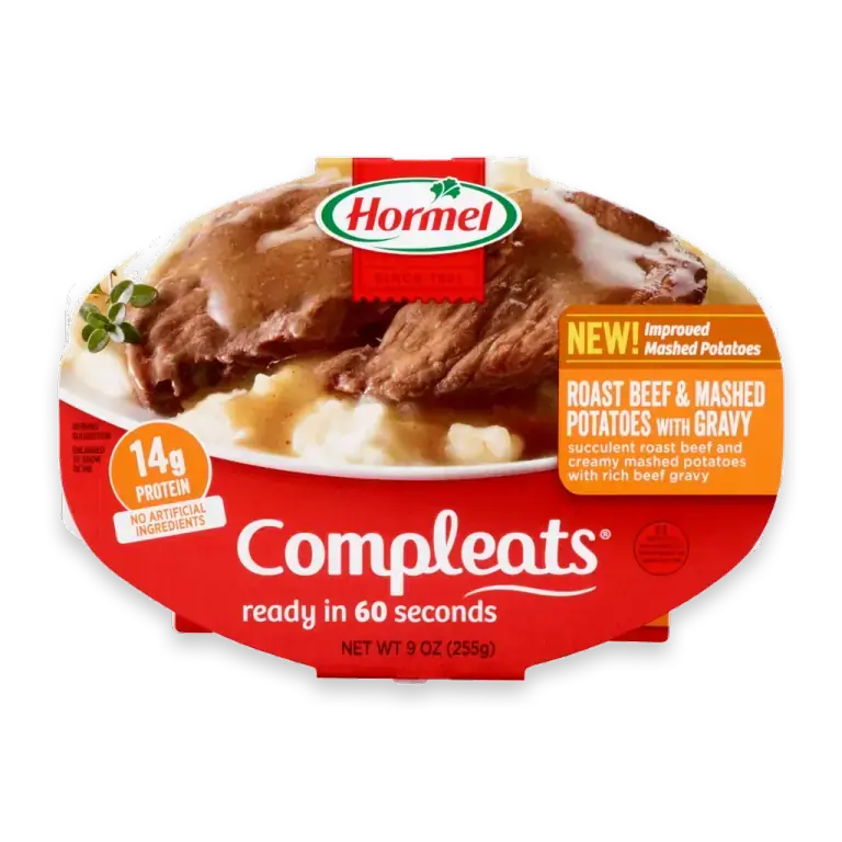 Compleats Roast Beef & Mashed Potatoes with Gravy Microwave Meal