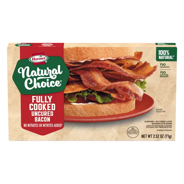 Natural Choice Fully Cooked Uncured Bacon Slices