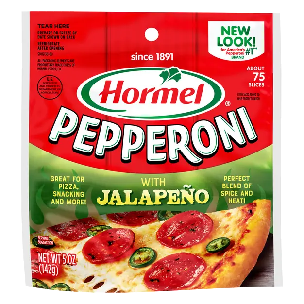 Pepperoni with Jalapeno Slices