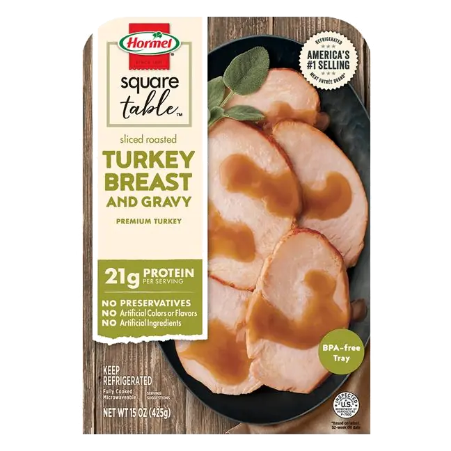 Sliced Roasted Turkey Breast & Gravy