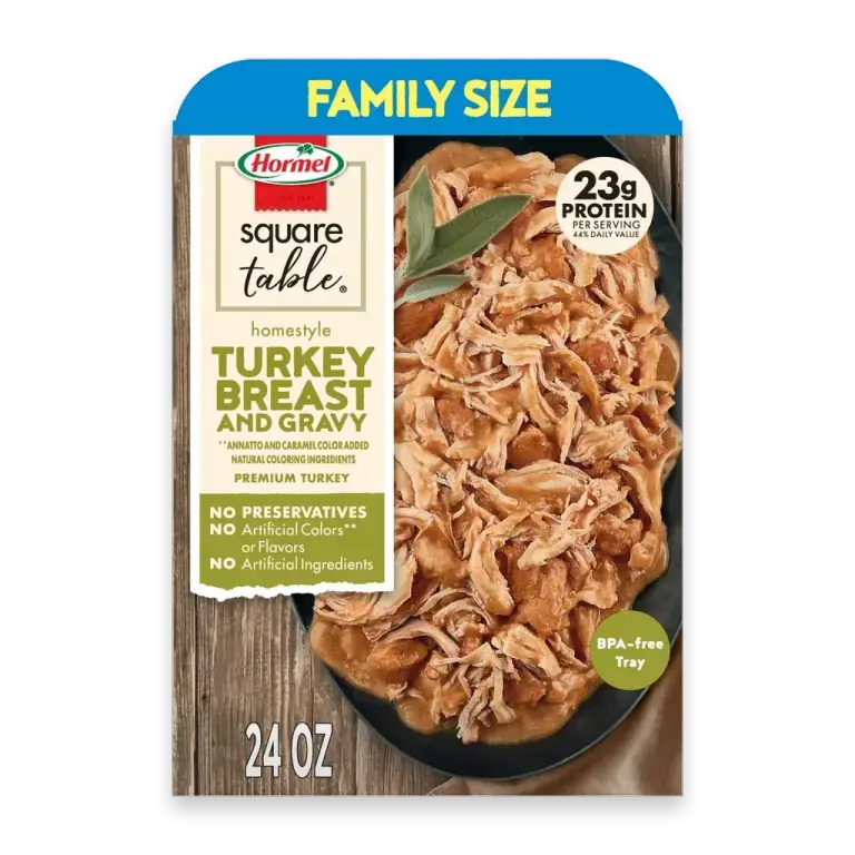 Square Table - Homestyle Turkey and Gravy - Family Size