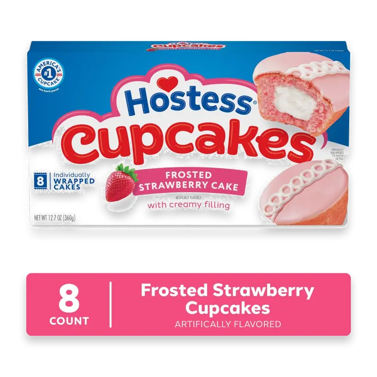 Cupcakes, Artificially Flavored Strawberry Snack Cakes
