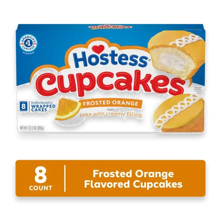 Cupcakes, Orange Flavored Snack Cakes
