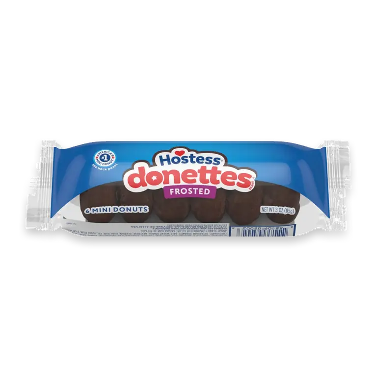 Donettes 3 Ounce Chocolate Donut 6 Count SS FSH Each
