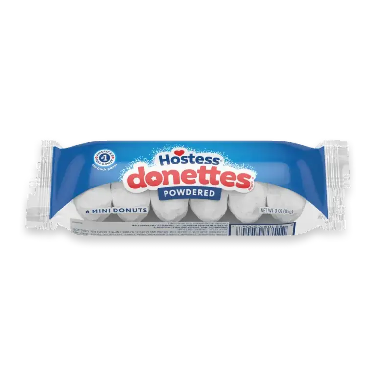 Donettes 3 Ounce Powdered Sugar Donettes 6 Count FSH Each