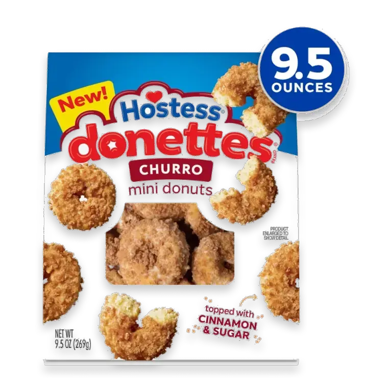 Donettes, Churro Mini Donuts Topped with Cinnamon Sugar