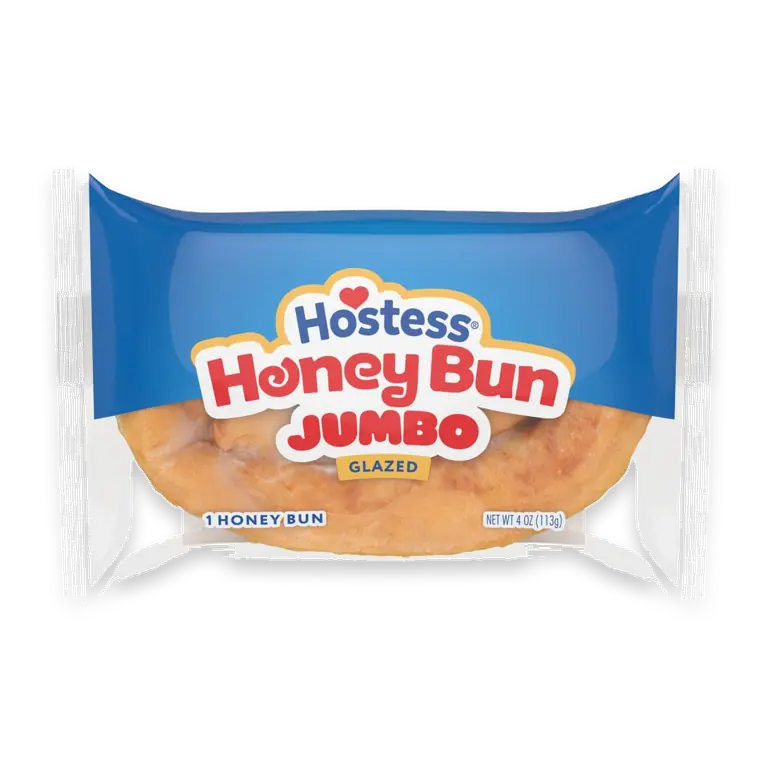 Honey Bun 4 Ounce Jumbo Glazed Honey Bun SS FSH Each