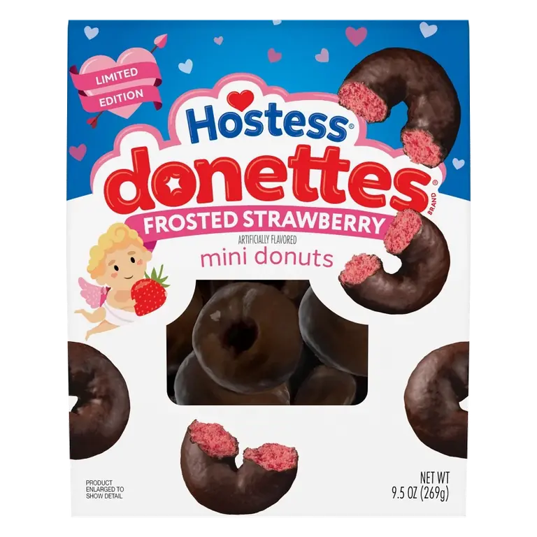 Hostess Frosted Strawberry Mini Donuts, 9.5oz