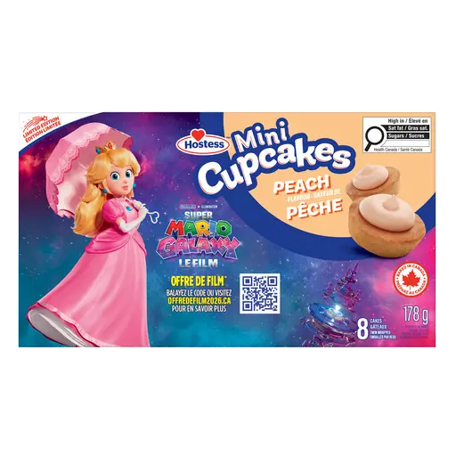 Mini Cupcakes Peach Flavour 8 Pack 178 g