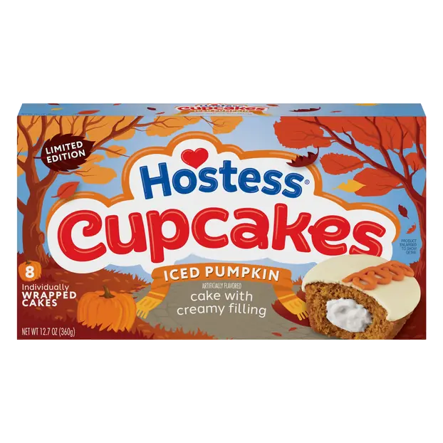 Limited Edition Iced Pumpkin Cupcakes - 8 ct