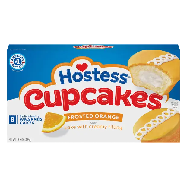 Orange Cupcakes - 8 ct