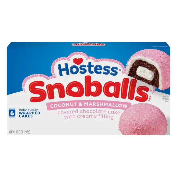 Snoballs Snack Cakes - 6 ct