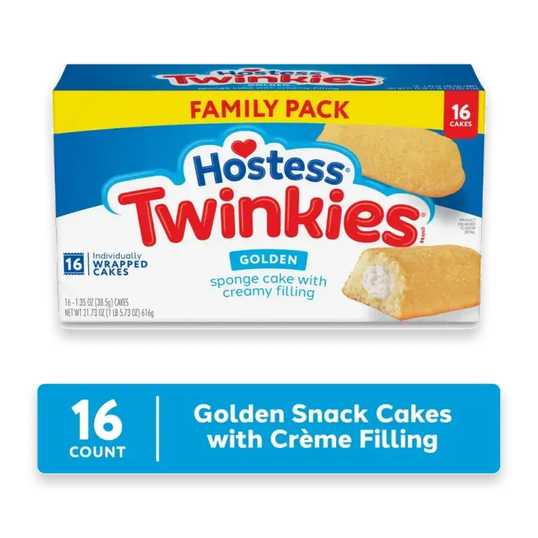 Twinkies Snack Cakes, Golden Sponge Cake with Crème Filling