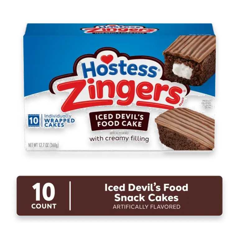 Zingers Snack Cakes, Artificially Flavored Iced Devil’s Food Cake