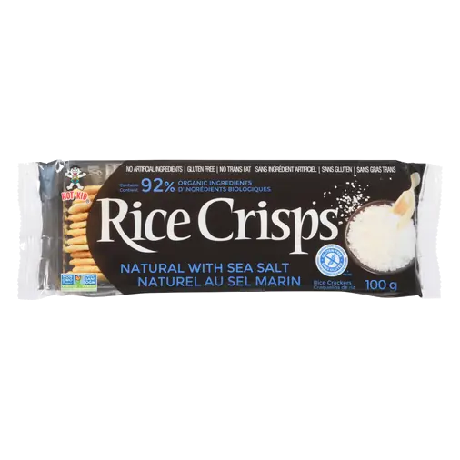 Gluten-Free Rice Crisps Natural With Sea Salt 100 g