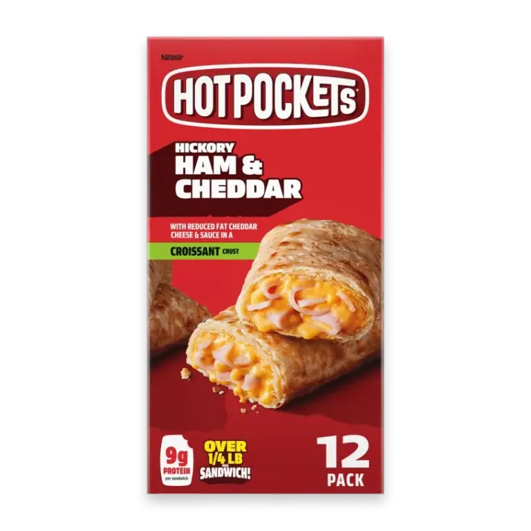 Croissant Crust Hickory Ham and Cheddar Frozen Sandwiches
