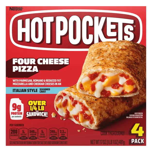 Four Cheese Pizza Sandwiches - 4 ct Frozen
