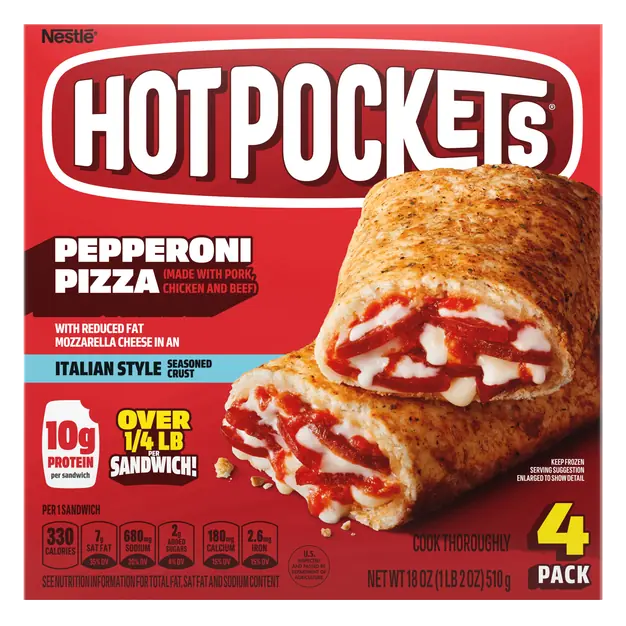 Italian Style Pepperoni Pizza Sandwiches - 4 ct Frozen