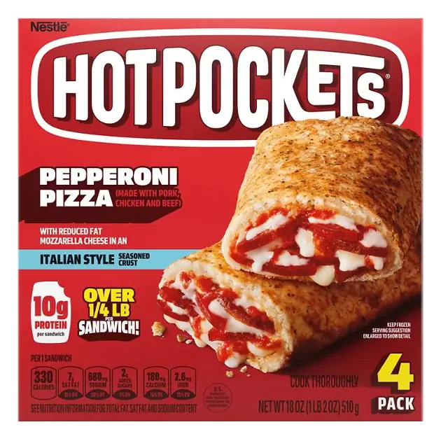 Italian Style Seasoned Crust Pepperoni Pizza Sandwiches